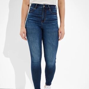 Women's Blue High-Waisted Jeans
